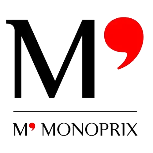 Logo Monoprix Logo client vêtement personnalisé entreprise Groupe Monoprix