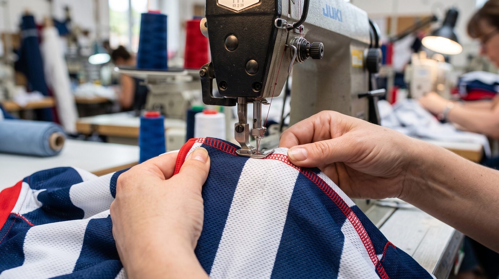 Couture Rugby Couture et assemblage Made in France fabrication textile personnalisé Sportif JRH